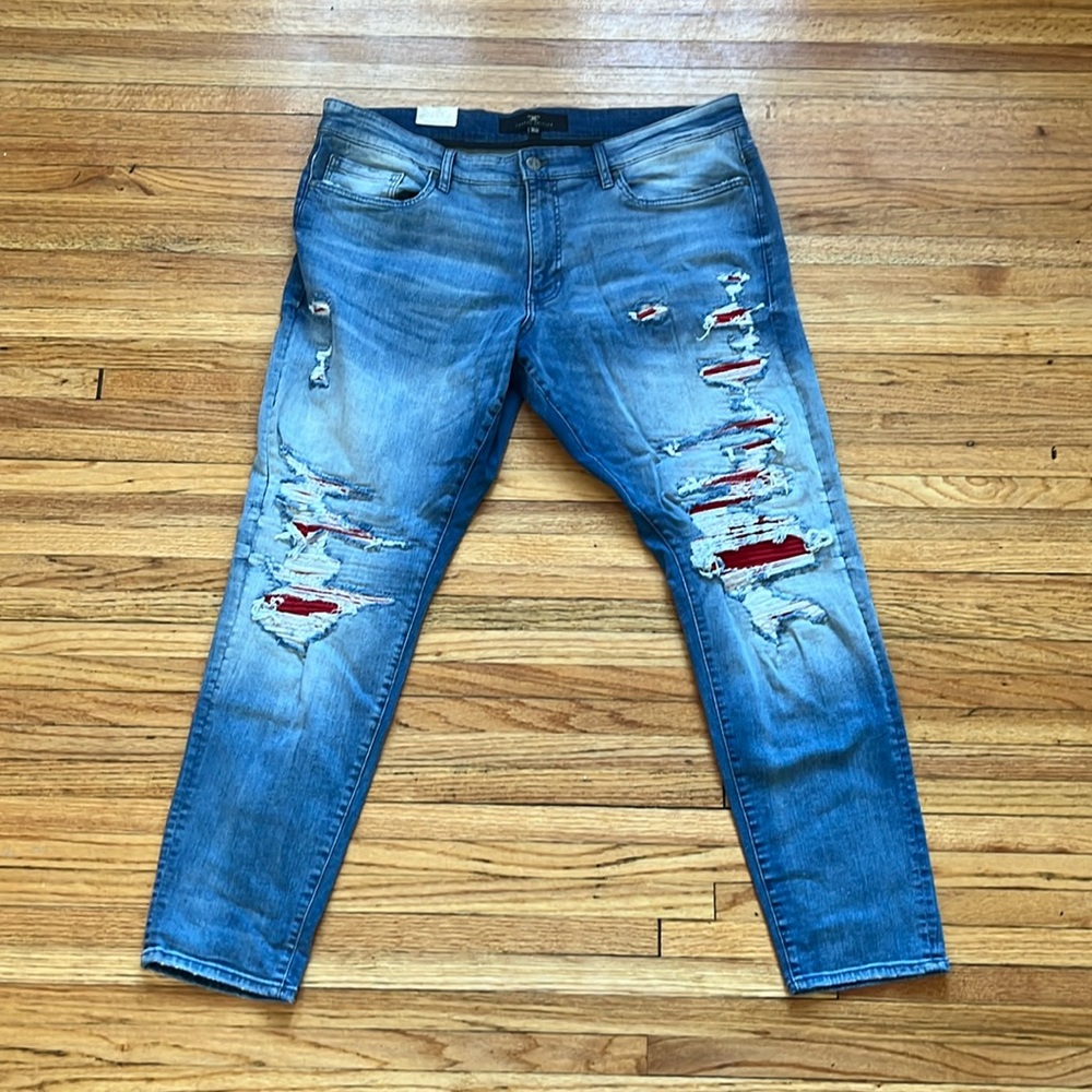 Jordan Craig Legacy Edition Jeans / Viper Blue / Skinny / Ripped / New / 40x32